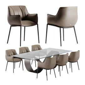 Cattelan italia butterfly table rhonda chair
